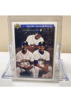 1992 Upper Deck - Bloodlines  #85 Ken Griffey Jr, Ken Griffey, Craig Griffey